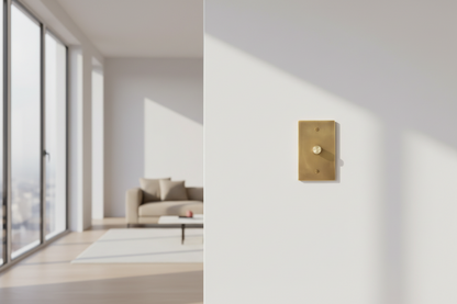 The Brass Dimmer Switch (1–4 Gang)