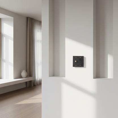  Solid Brass Light Switch 2-Gang