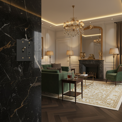  Solid Brass Light Switch 2-Gang