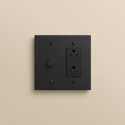  Solid Brass Light Switch 2-Gang