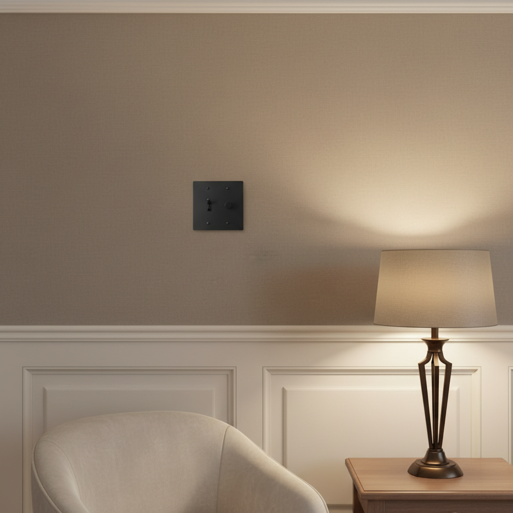  Solid Brass Light Switch 2-Gang