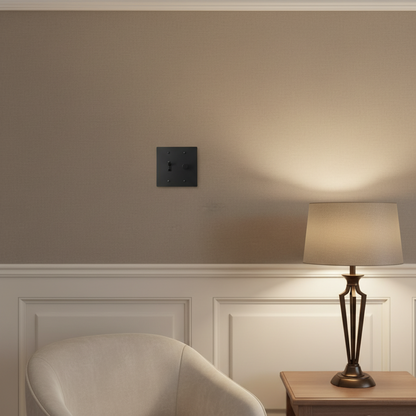  Solid Brass Light Switch 2-Gang