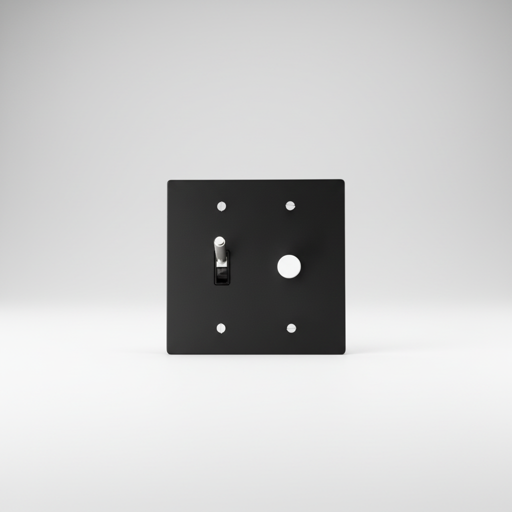  Solid Brass Light Switch 2-Gang