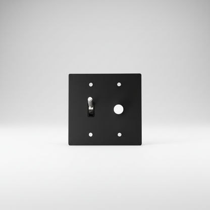  Solid Brass Light Switch 2-Gang
