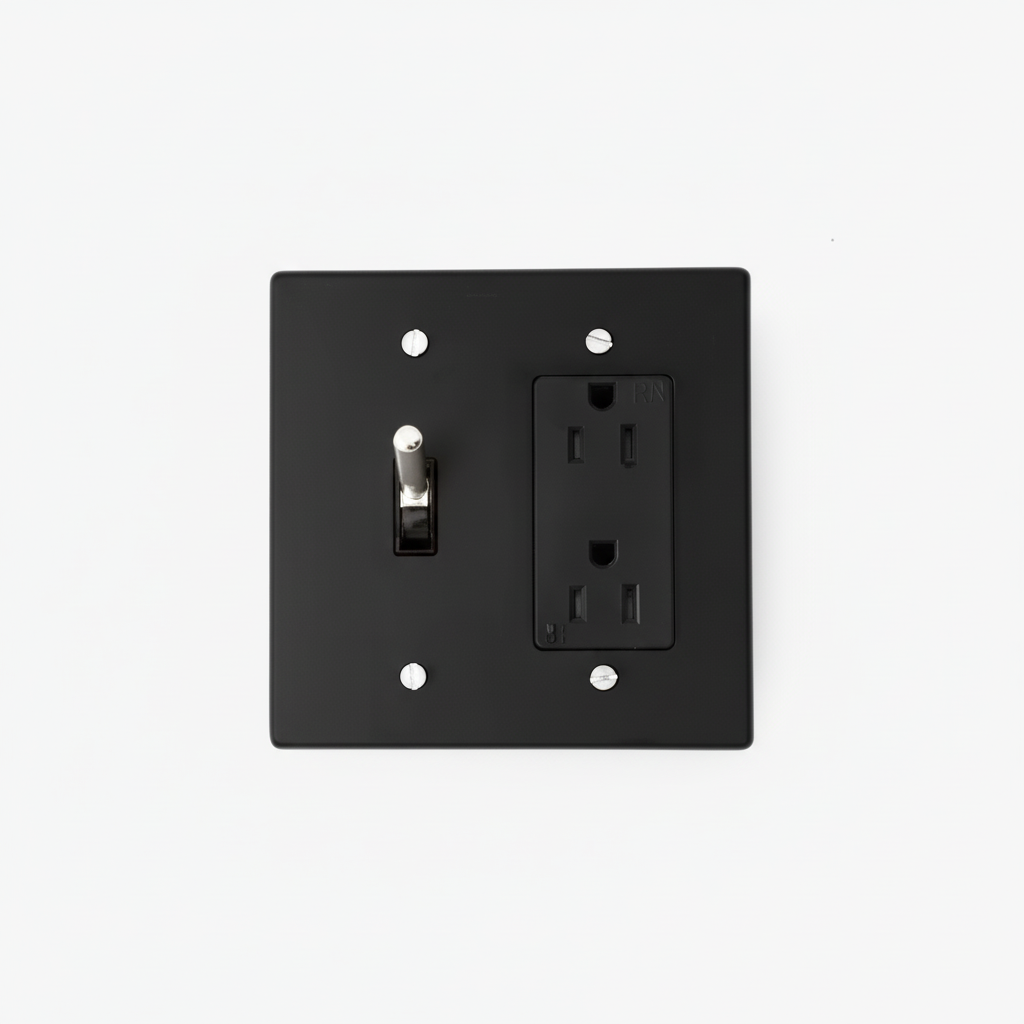  Solid Brass Light Switch 2-Gang