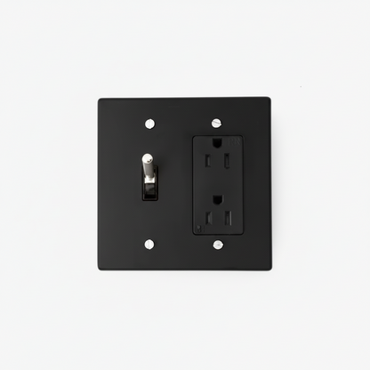  Solid Brass Light Switch 2-Gang