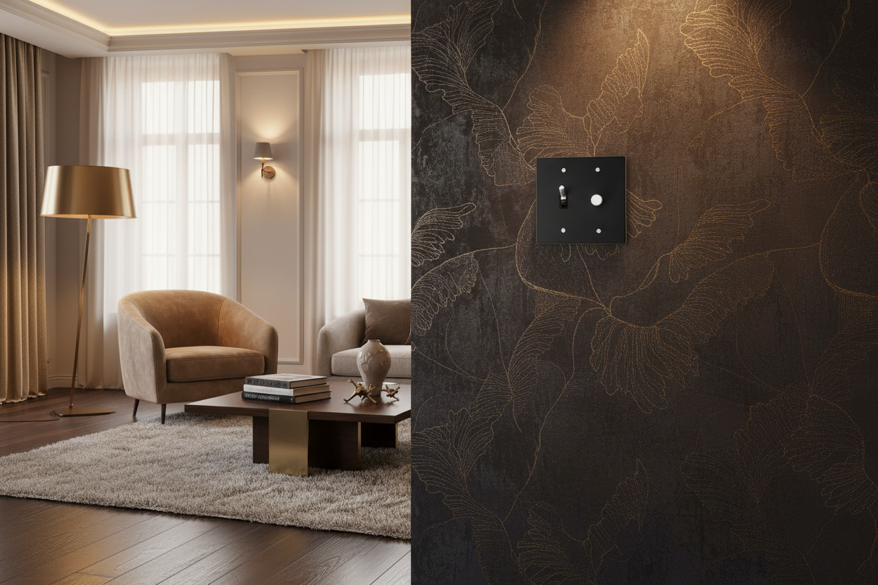  Solid Brass Light Switch 2-Gang