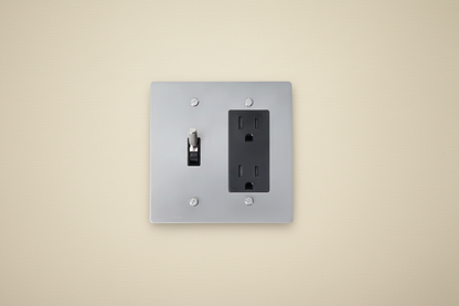  Solid Brass Light Switch 2-Gang