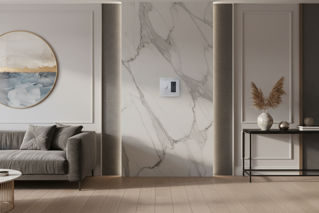  Solid Brass Light Switch 2-Gang