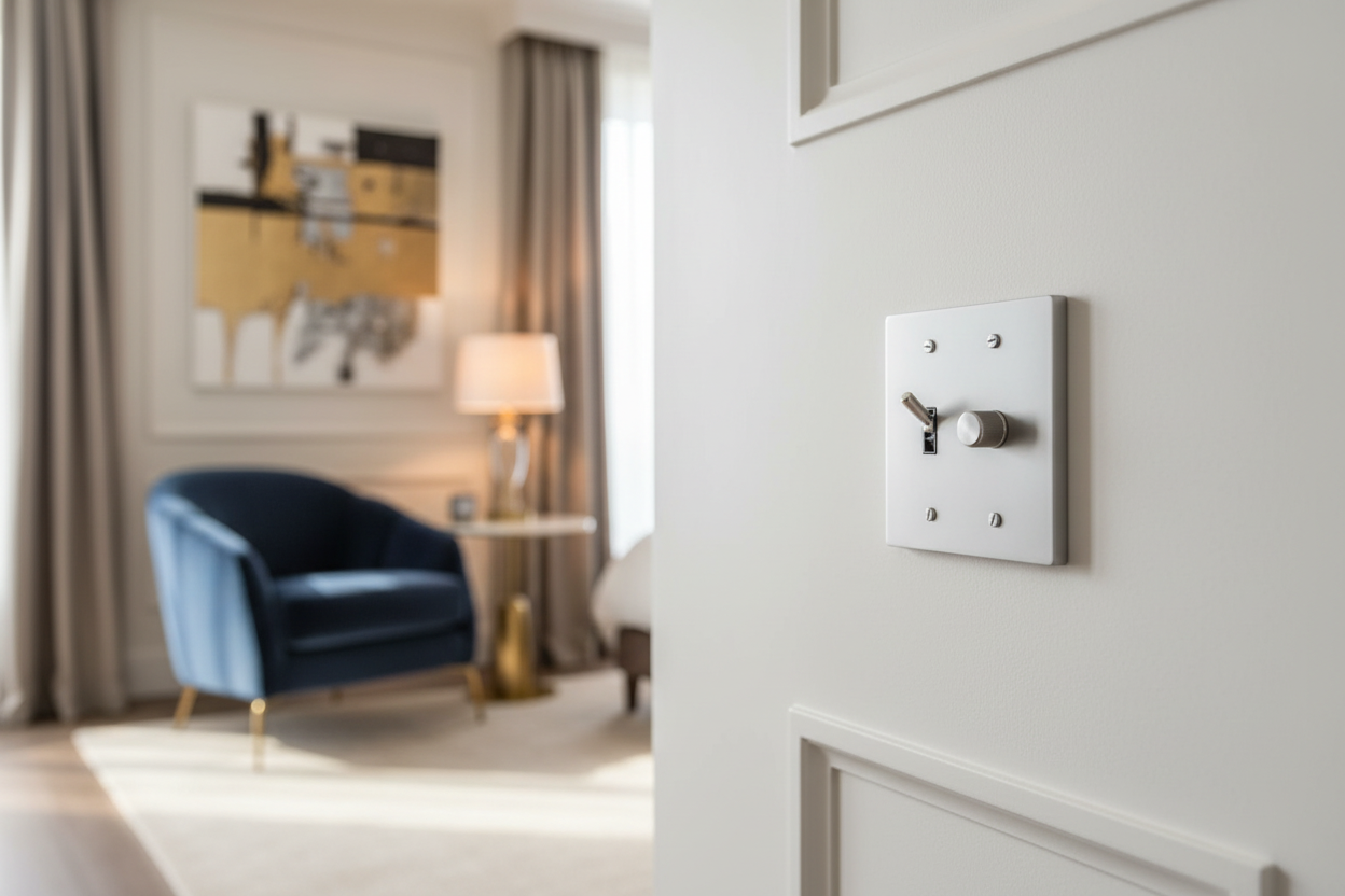  Solid Brass Light Switch 2-Gang