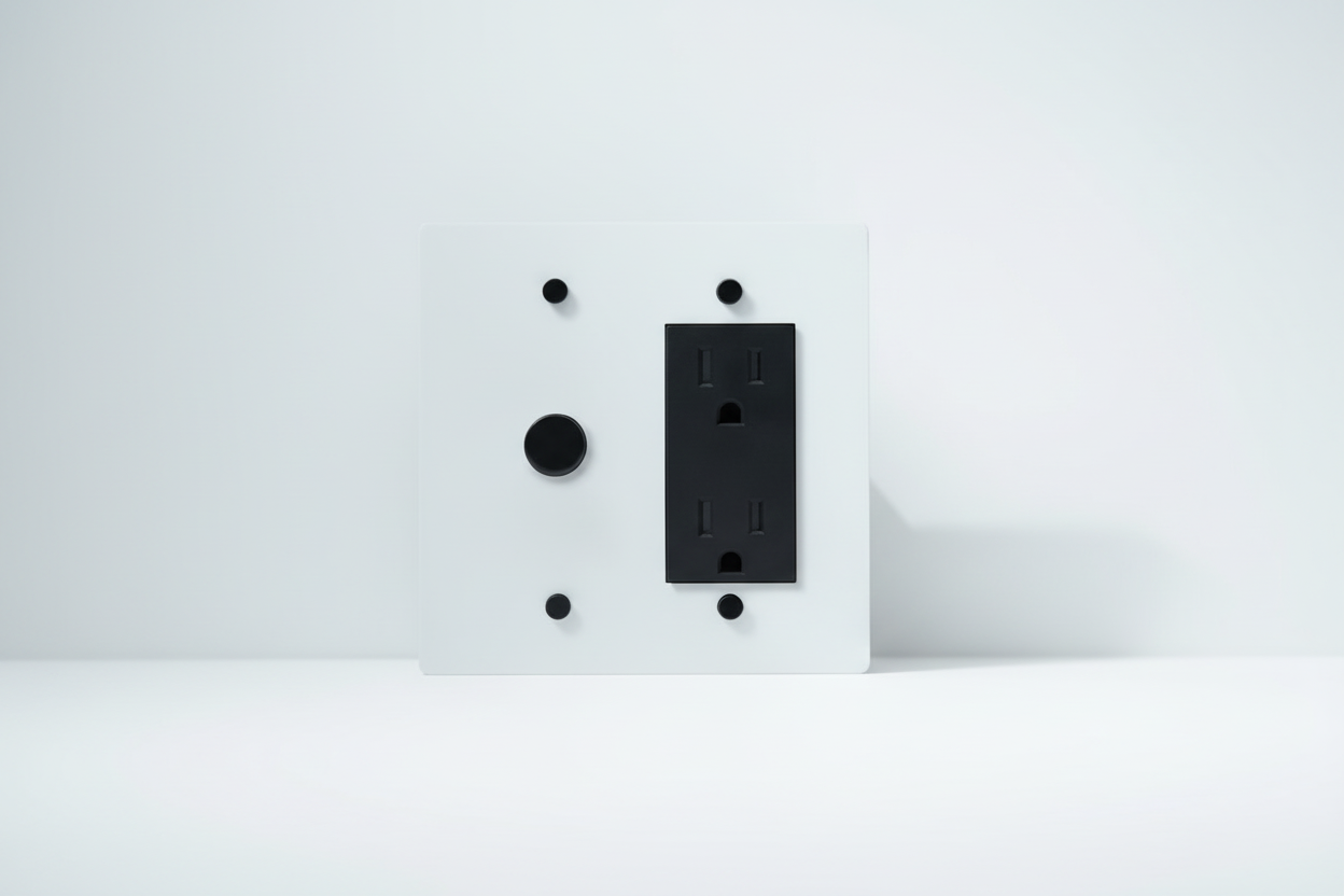  Solid Brass Light Switch 2-Gang