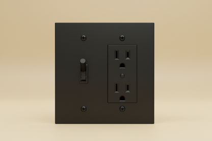  Solid Brass Light Switch 2-Gang