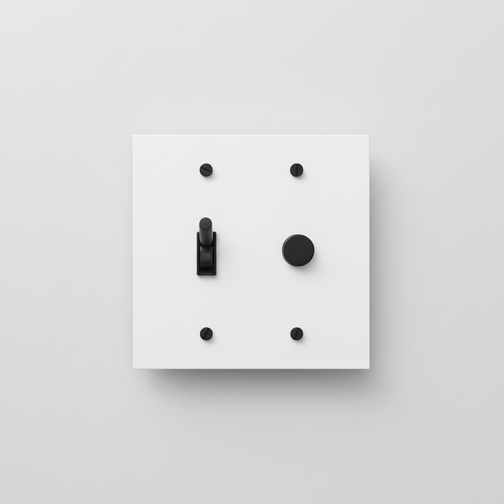  Solid Brass Light Switch 2-Gang