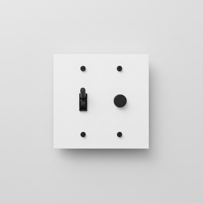  Solid Brass Light Switch 2-Gang