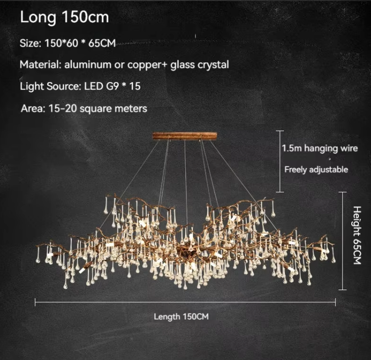 Celestia Crystal Branch Chandelier