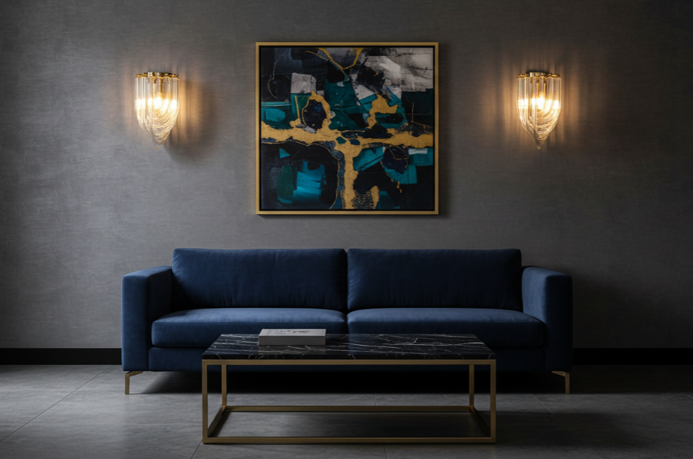 Lumière Gold Crystal Wall Sconce