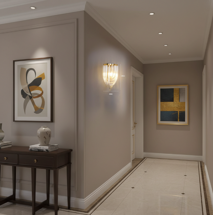 Lumière Gold Crystal Wall Sconce