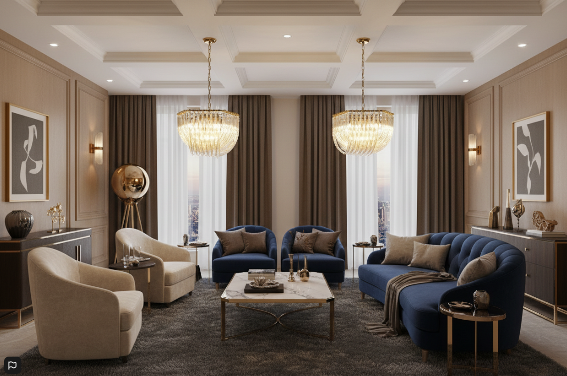 Aurora Gold Crystal Halo Chandelier