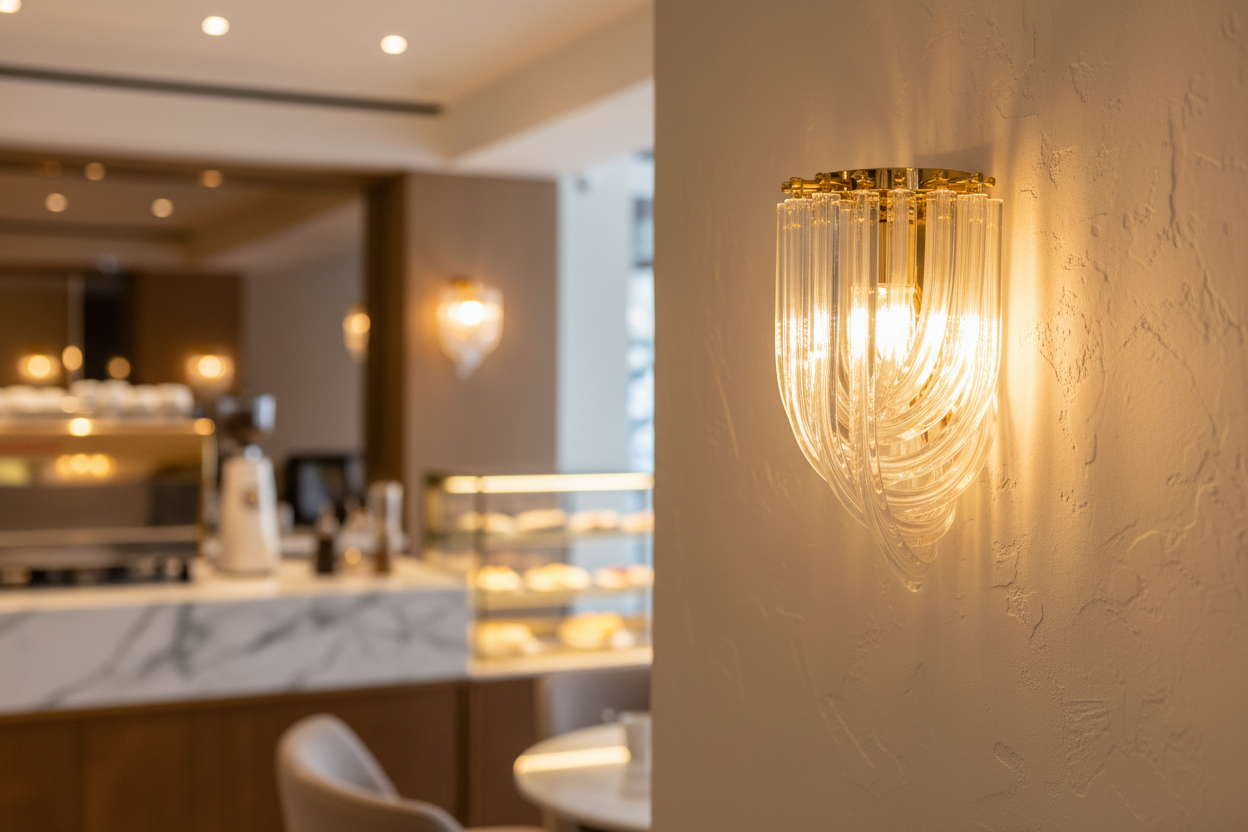 Lumière Gold Crystal Wall Sconce