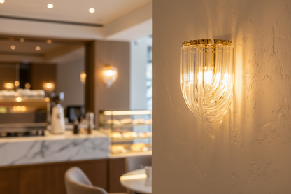 Lumière Gold Crystal Wall Sconce