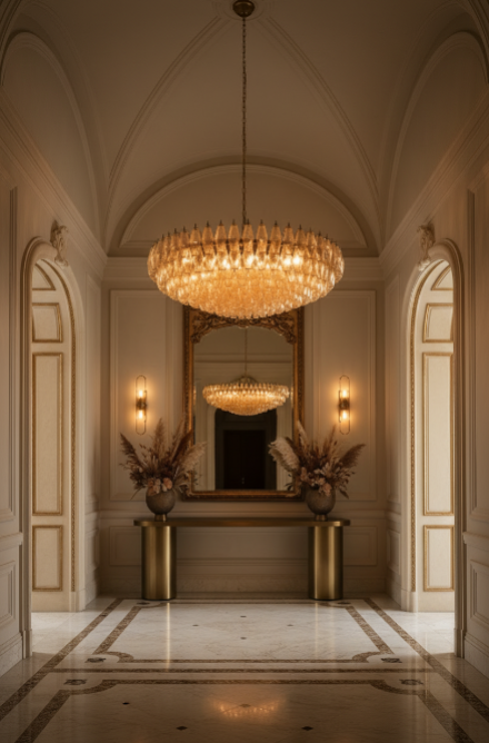 Amber Murano Chandelier