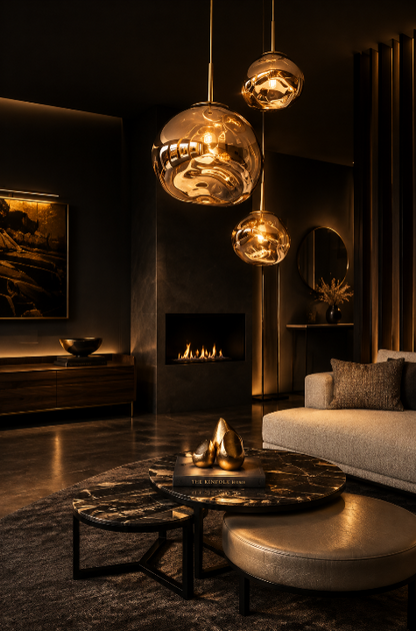 LAVINA Round Cluster Pendant