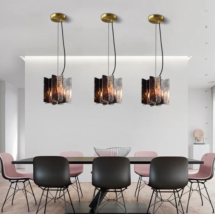 VETRIANA Art Glass Copper Pendant Light
