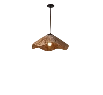 PAGLINA Wabi-Sabi Straw Dome Pendant Light
