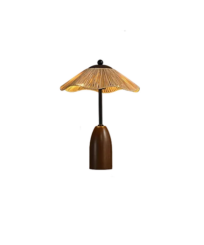PAGLINA Wabi-Sabi Straw Dome Table Lamp