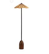 PAGLINA Wabi-Sabi Straw Dome Floor Lamp