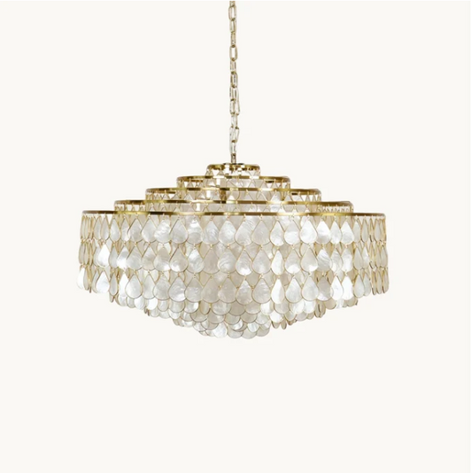VENERELLA Tiered Shell Chandelier