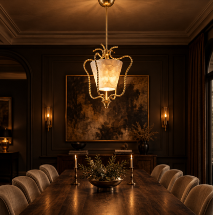 OSTRELLA Natural Shell Pendant Light