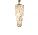 TELLINA Natural Shell 9-Light Chandelier