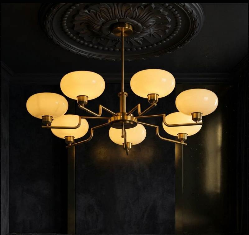 BOLLICINA Glass Globe Cluster Chandelier