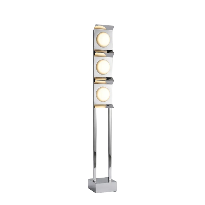 STELO Steel & Marble Floor Lamp