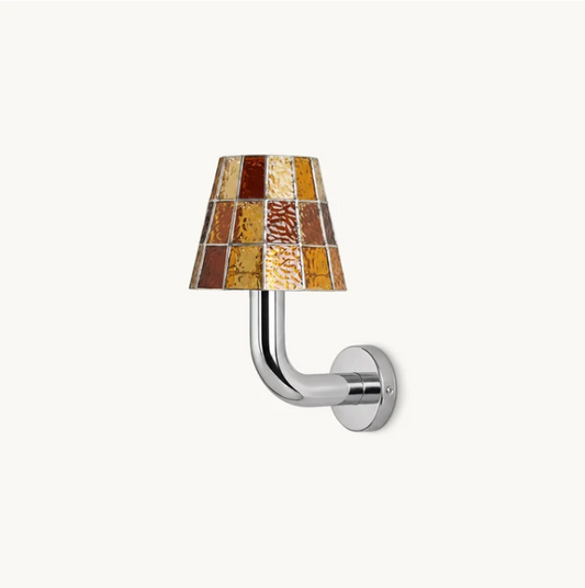 ODETTE Art Deco Stained Glass Wall Sconce