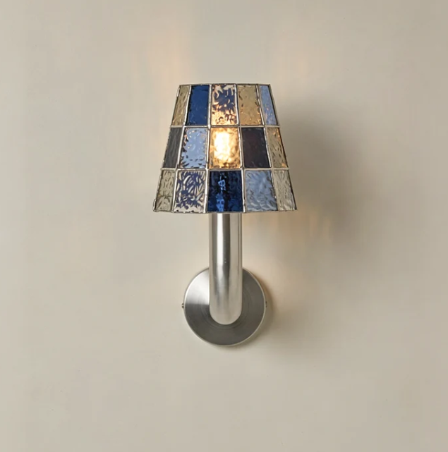 ODETTE Art Deco Stained Glass Wall Sconce