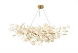 KYOMI Porcelain Ginkgo Leaf Cluster Chandelier