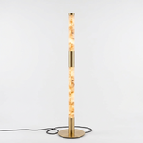 SASSO Faux Marble & Gold LED Floor Lamp