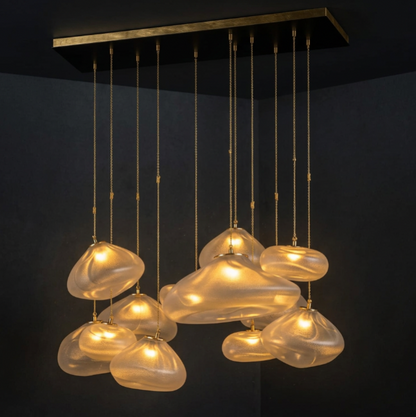 LENTE Glass Dome Cluster Pendant Light