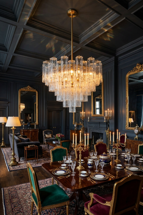 STELLATO Glass Tube Star Chandelier