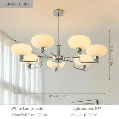 BOLLICINA Glass Globe Cluster Chandelier