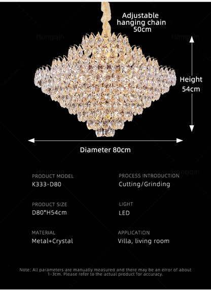 Nordique Prism Crystal  Chandelier