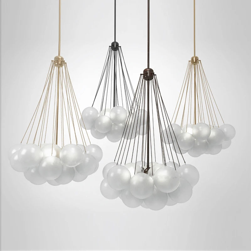 MetroGlow™ Frosted Glass Chandelier