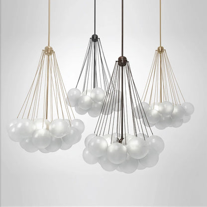 MetroGlow™ Frosted Glass Chandelier