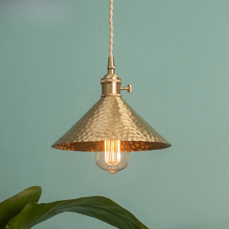 CAMPANA Brass Cone Pendant Light