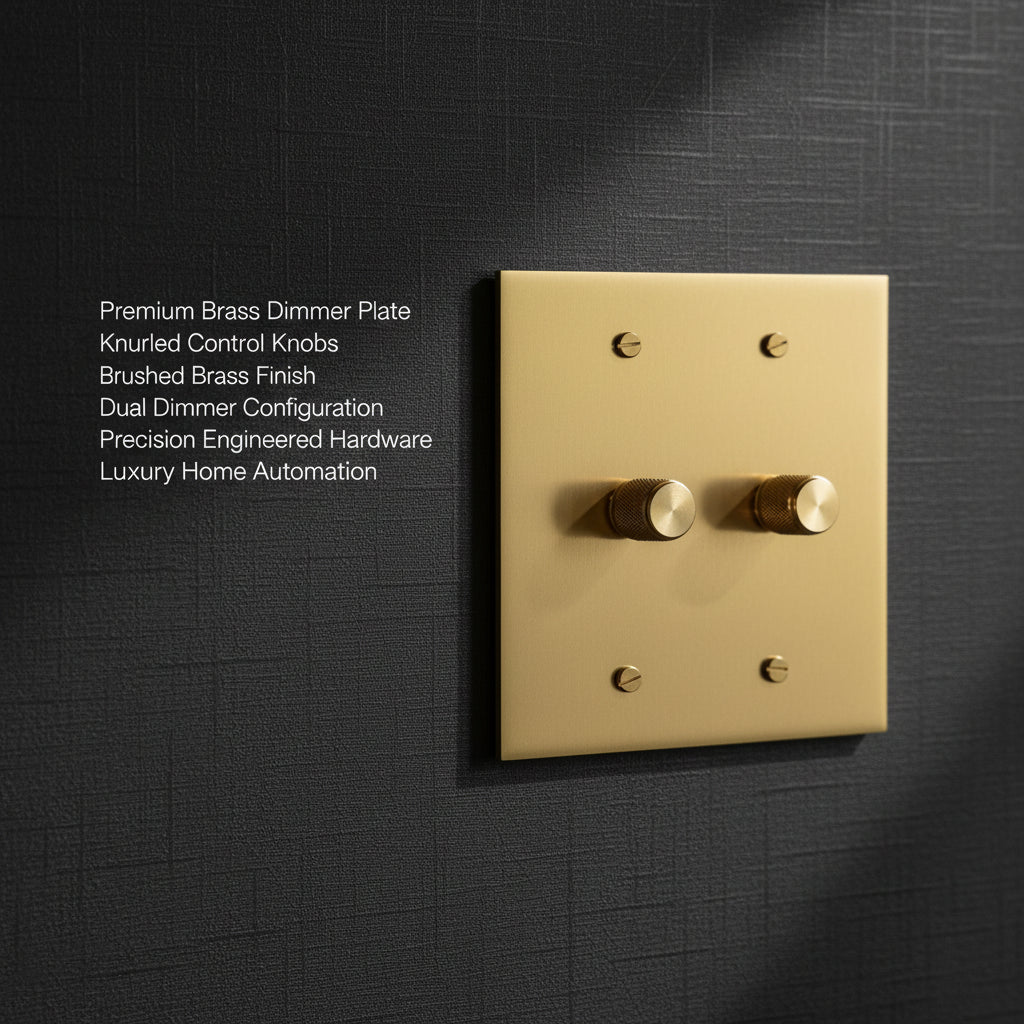 The Brass Dimmer Switch (1–4 Gang)