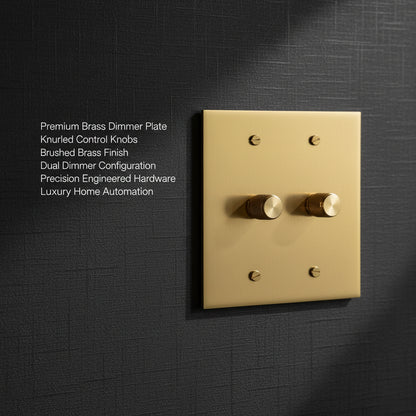 The Brass Dimmer Switch (1–4 Gang)
