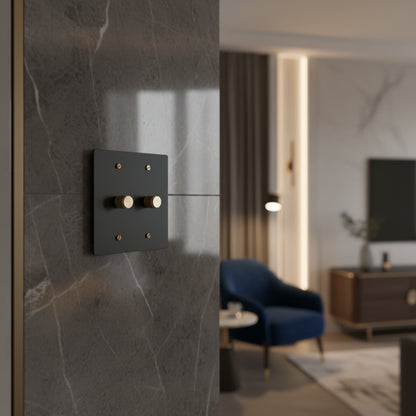 The Brass Dimmer Switch (1–4 Gang)