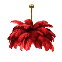 Feather Ostrich Chandelier